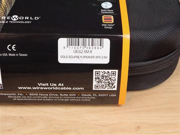 Grote foto wireworld gold eclipse 8 high end audio speaker cables 2 5 metre audio tv en foto onderdelen en accessoires