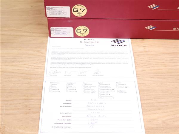 Grote foto siltech emperor ii g7 royal signature high end audio speaker cables 3 0 metre audio tv en foto onderdelen en accessoires