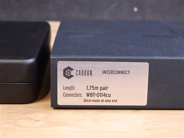 Grote foto kimber kable carbon high end audio interconnects rca 1 75 metre new 30 off audio tv en foto onderdelen en accessoires