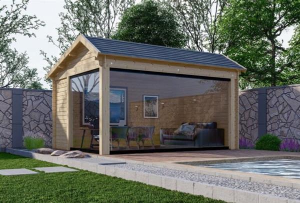 Grote foto nieuw kapschuur blokhut g4434k tuin en terras tuinhuisjes en blokhutten