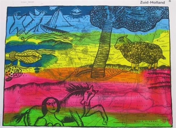 Grote foto gevraagd kunstwerken van corneille antiek en kunst overig