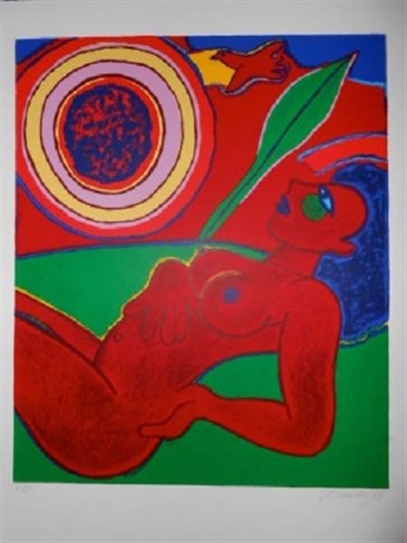 Grote foto gevraagd kunstwerken van corneille antiek en kunst overig