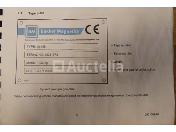 Grote foto bakker magnetics magnetische scheider 28.135 doe het zelf en verbouw afvalverwerking