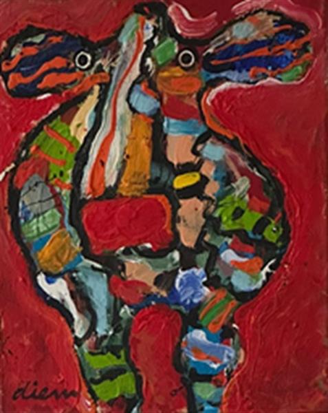 Grote foto peter diem red kp antiek en kunst modern