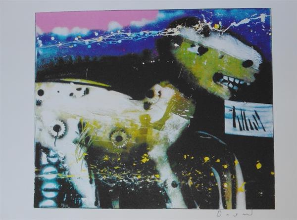 Grote foto herman brood nightride antiek en kunst litho en zeefdrukken
