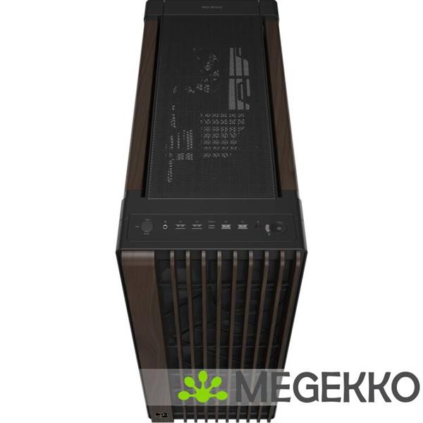 Grote foto asus proart pa602 wood edition modern black metal panel computers en software behuizingen en kasten