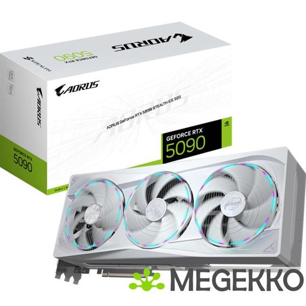 Grote foto gigabyte geforce rtx 5090 aorus stealth ice 32g computers en software videokaarten