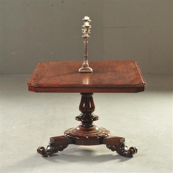 Grote foto antieke tafel eetkamertafel victoriaanse palissander tilttoptable ca. 1850 no.432305 antiek en kunst stoelen en banken