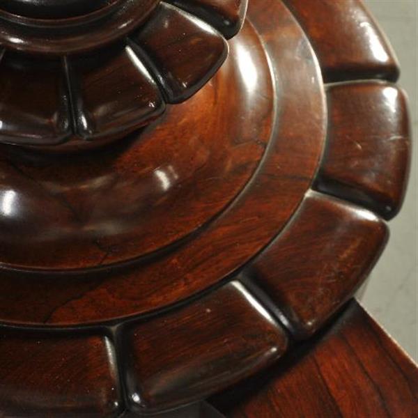 Grote foto antieke tafel eetkamertafel victoriaanse palissander tilttoptable ca. 1850 no.432305 antiek en kunst stoelen en banken