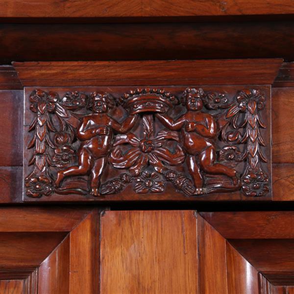 Grote foto palissander pastoorskast in een prachtige zonnige kleur ca 1700 no.431530 antiek en kunst stoelen en banken
