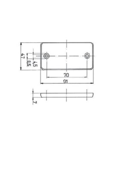 Grote foto jokon reflector r115 rechthoekig wit caravans en kamperen caravan accessoires