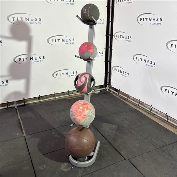 Grote foto ballen rek incl. medicijnballen sport en fitness fitness
