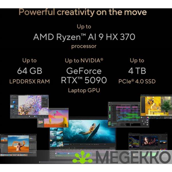 Grote foto asus proart p16 h7606wp srna6x copilot pc 16 amd ryzen ai 9 computers en software overige computers en software