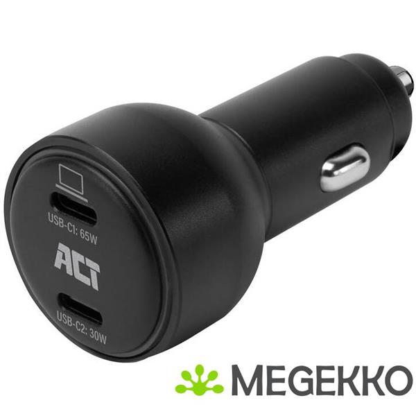 Grote foto act 2 poorts usb c fast charge autolader 95w met power delivery pps. quick charge en ganfast computers en software overige