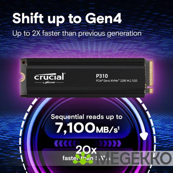 Grote foto crucial ssd p310 4tb heatsink computers en software harde schijven