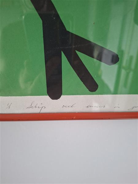 Grote foto afbeelding vogel antiek en kunst litho en zeefdrukken