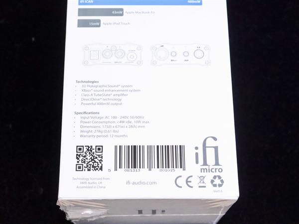 Grote foto ifi audio ican headphone amplifier new sealed 40 off audio tv en foto algemeen