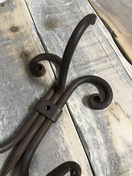 Grote foto kapstok spider smeedijzer donkerbruin huis en inrichting woningdecoratie