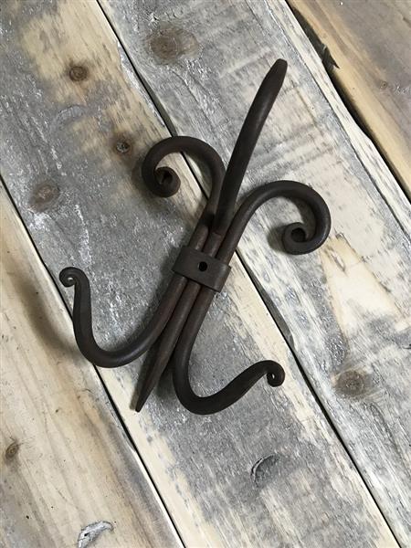 Grote foto kapstok spider smeedijzer donkerbruin huis en inrichting woningdecoratie