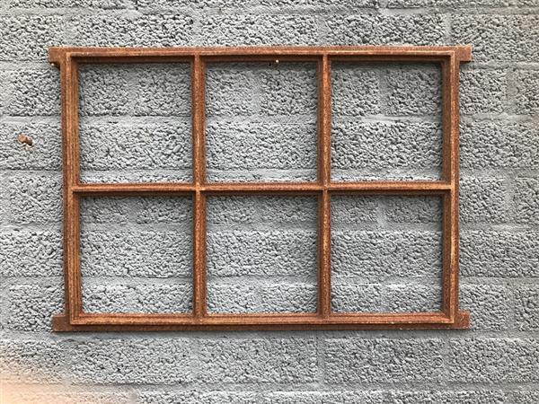 Grote foto gietijzeren stalraam rechthoekig vorm tuin en terras tuindecoratie