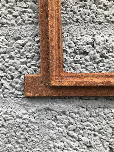 Grote foto gietijzeren stalraam rechthoekig vorm tuin en terras tuindecoratie