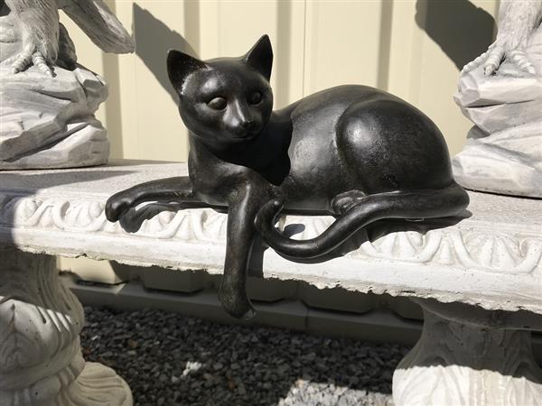 Grote foto 1 sculptuur liggende kat uit polystein mooi huis en inrichting woningdecoratie