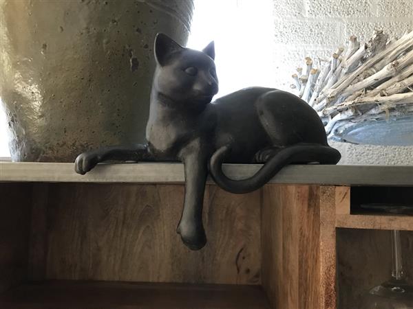 Grote foto 1 sculptuur liggende kat uit polystein mooi huis en inrichting woningdecoratie