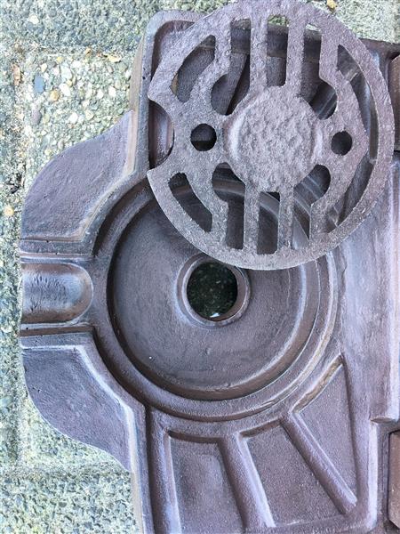 Grote foto tuin fontein aluminium bruin tuin en terras overige tuin en terras