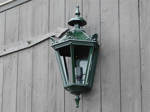 Grote foto buitenlamp 50 cm zwart of groen alu met fitting en glas huis en inrichting overige