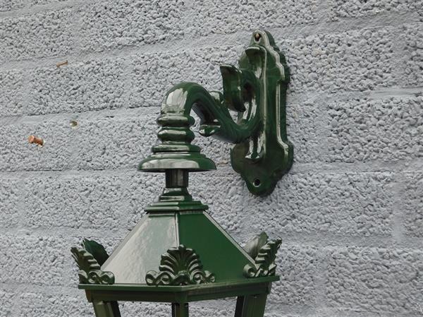 Grote foto exterieur licht gouda keramische fitting en glas gegoten aluminium tl40 groen zwart huis en inrichting overige