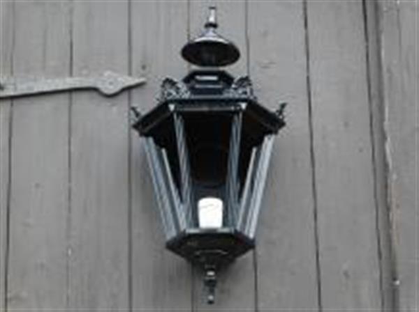 Grote foto buitenlamp 65 cm zwart alu met lamphouder en glas huis en inrichting overige