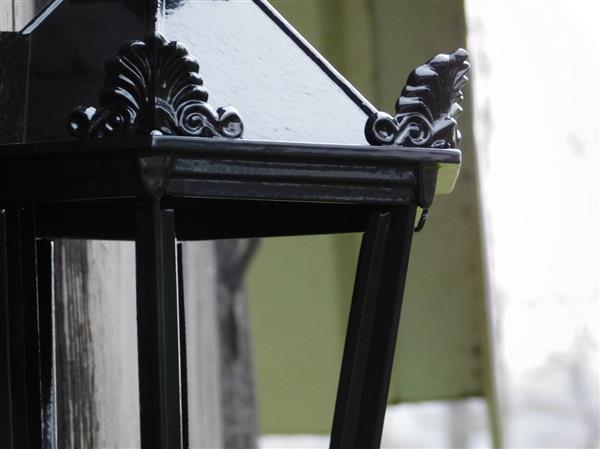 Grote foto buitenlamp 65 cm zwart alu met lamphouder en glas huis en inrichting overige