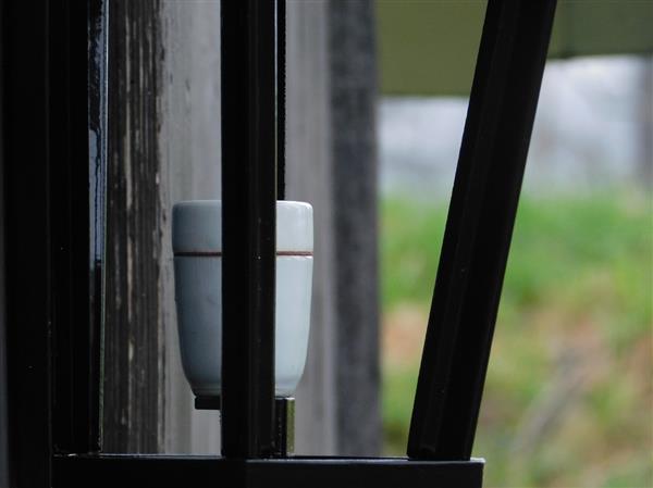 Grote foto buitenlamp 65 cm zwart alu met lamphouder en glas huis en inrichting overige
