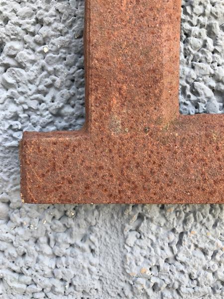 Grote foto gietijzeren stalraam schuurraam eiken klein. tuin en terras tuindecoratie