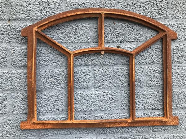 Grote foto gietijzeren stalraam menze groot tuin en terras tuindecoratie