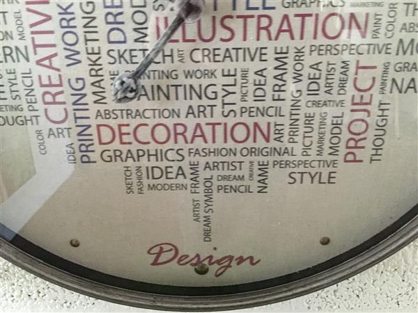 Grote foto grote forse design trendy metalen wandklok. huis en inrichting overige