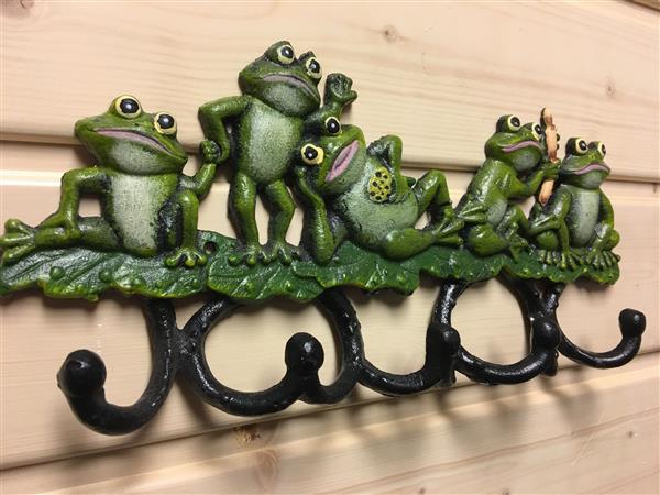 Grote foto kapstok met kikkers huis en inrichting woningdecoratie