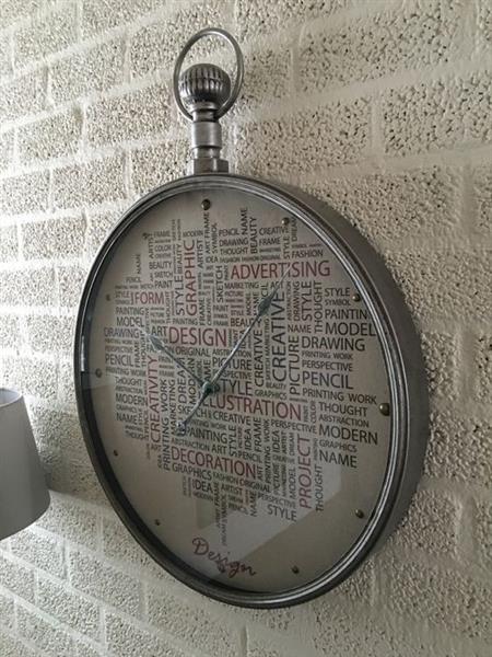 Grote foto design klok als zakhorloge model huis en inrichting overige