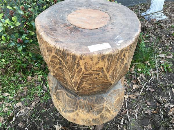 Grote foto indonesische houten hocker huis en inrichting krukken en barkrukken