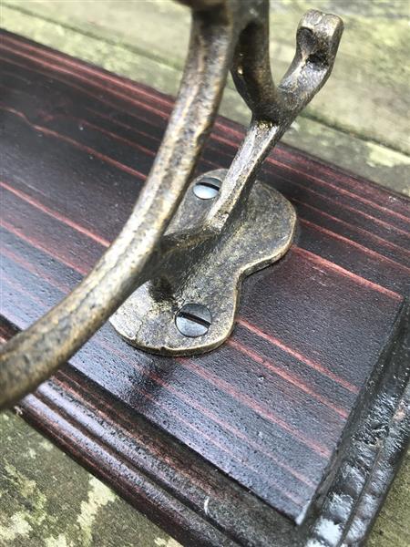Grote foto kapstok houten kast kapstokken in antiek messing huis en inrichting woningdecoratie