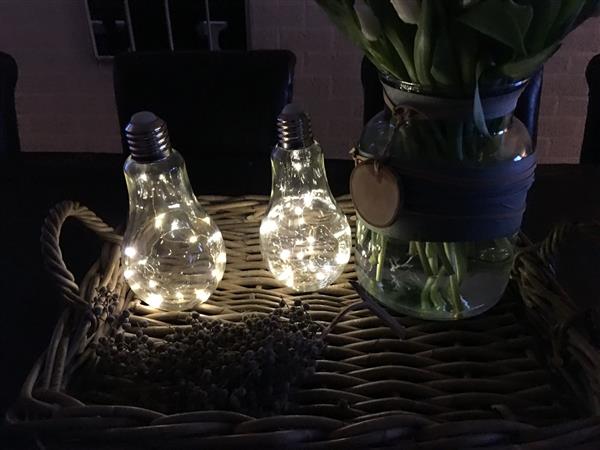 Grote foto led gloeilamp glas staand model prachtig sfeervol huis en inrichting overige
