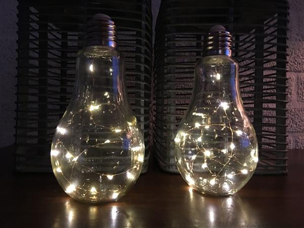 Grote foto led gloeilamp glas staand model prachtig sfeervol huis en inrichting overige