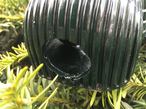 Grote foto prachtige wandfontein gietijzerlook alu groen 60 cm tuin en terras overige tuin en terras