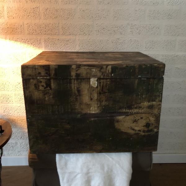 Grote foto prachtige massief hardhouten kist yamaica met mooi beslag. huis en inrichting woningdecoratie