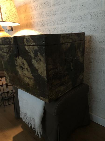 Grote foto prachtige massief hardhouten kist yamaica met mooi beslag. huis en inrichting woningdecoratie