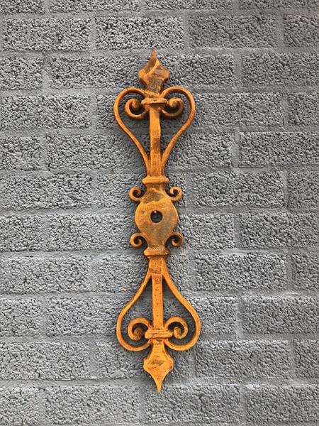 Grote foto muuranker 76 cm balkenanker gietijzer wandanker tuin en terras tuindecoratie