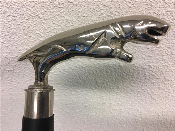 Grote foto 1 wandelstok met metaal nikkelen jaguar kleding dames sieraden