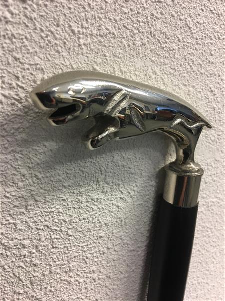 Grote foto 1 wandelstok met metaal nikkelen jaguar kleding dames sieraden