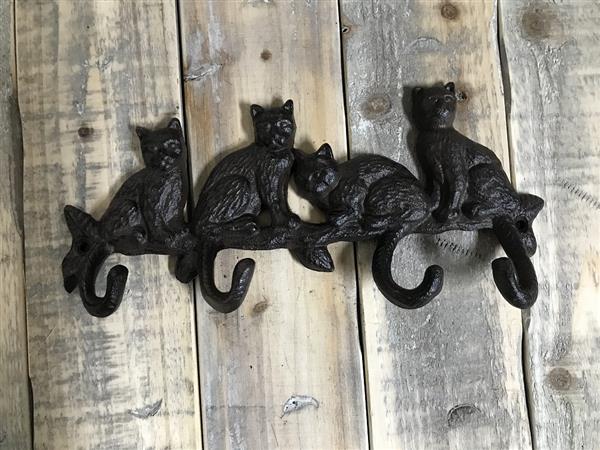 Grote foto katten kapstok haken voor jassen vestiaire garderobe kapstokhaken huis en inrichting woningdecoratie