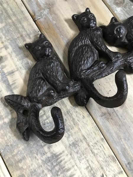 Grote foto katten kapstok haken voor jassen vestiaire garderobe kapstokhaken huis en inrichting woningdecoratie